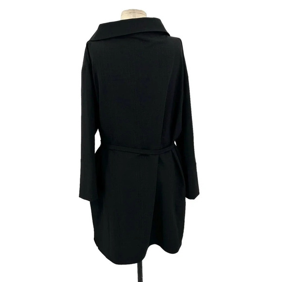 Oak + Fort Black Check Off Shoulder Shirt Dress Size Small - Picture 6 of 10